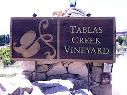 Tablas Creek Vineyard winery sign